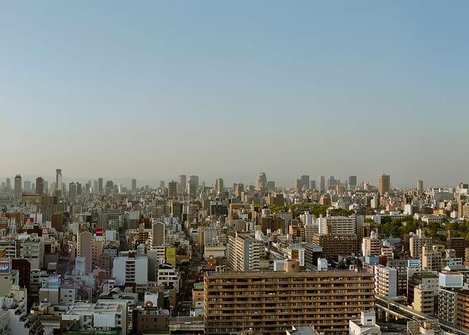 OSAKA cityscape pano view