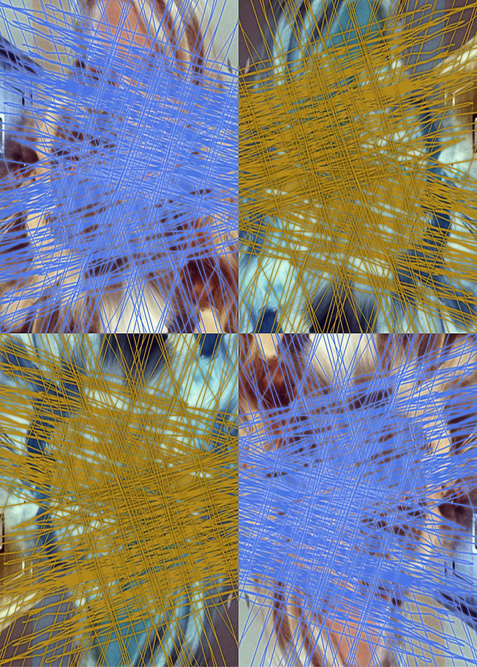 blue gold lady