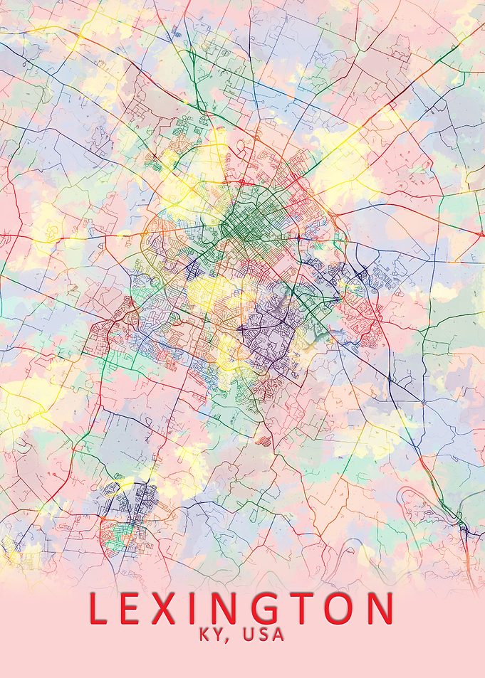 Lexington KY USA City Map