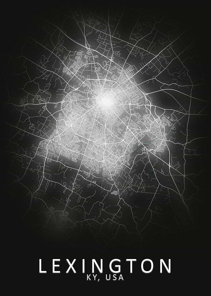 Lexington KY USA City Map