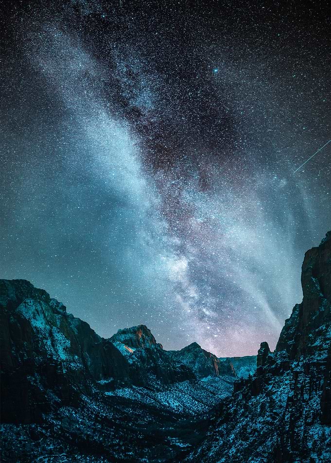 Lightning milky way