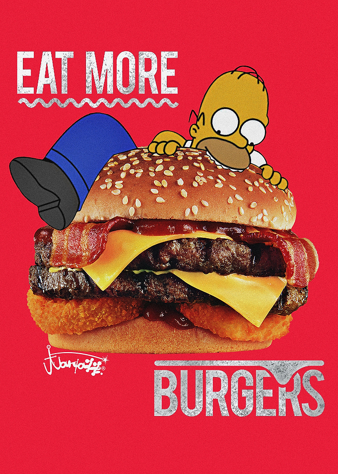 HOMER BURGER-BY JUAN/AZZ.