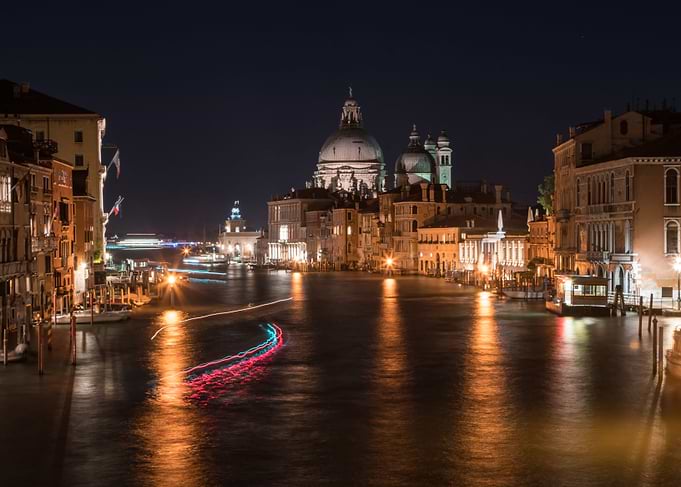 Venice at night
