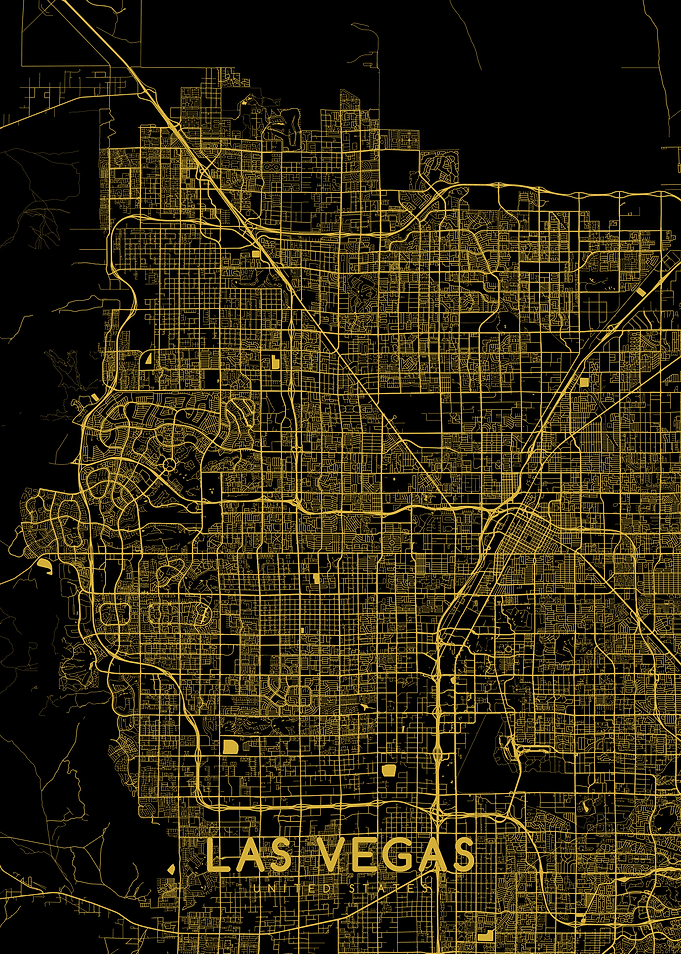 Las Vegas map gold