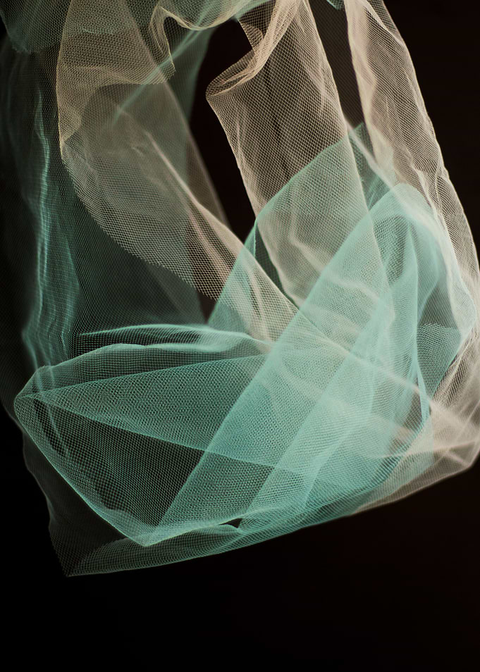 Abstract white veil