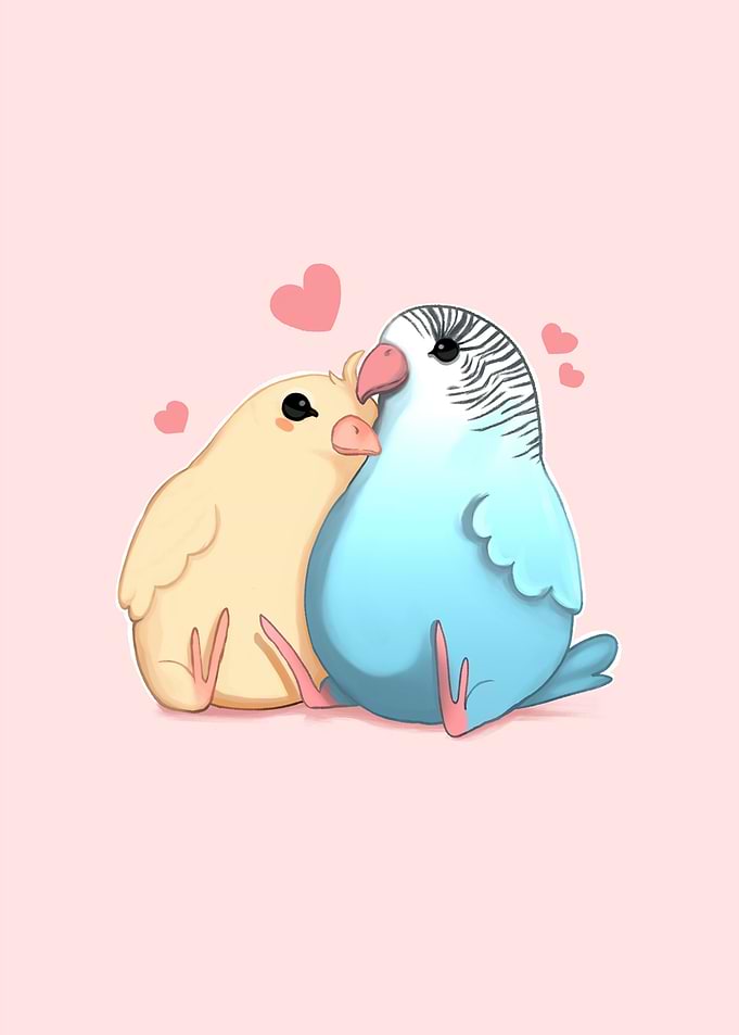 Parrots in love