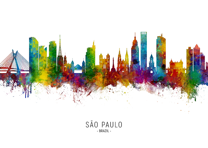 Sao Paulo Brazil Skyline