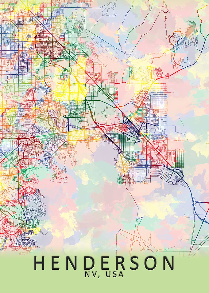 Henderson NV USA City Map