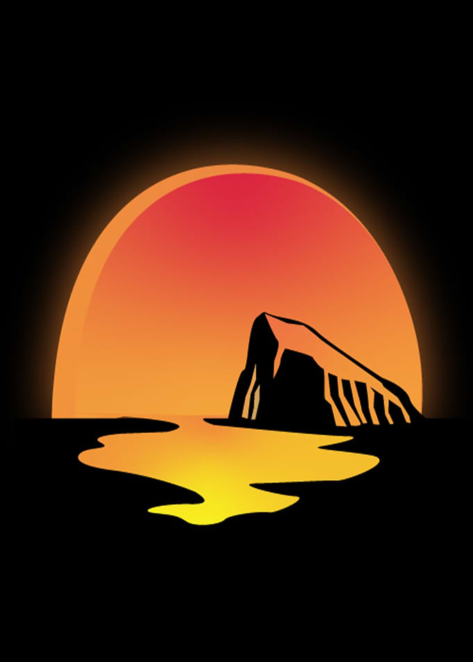 dawn on mountains