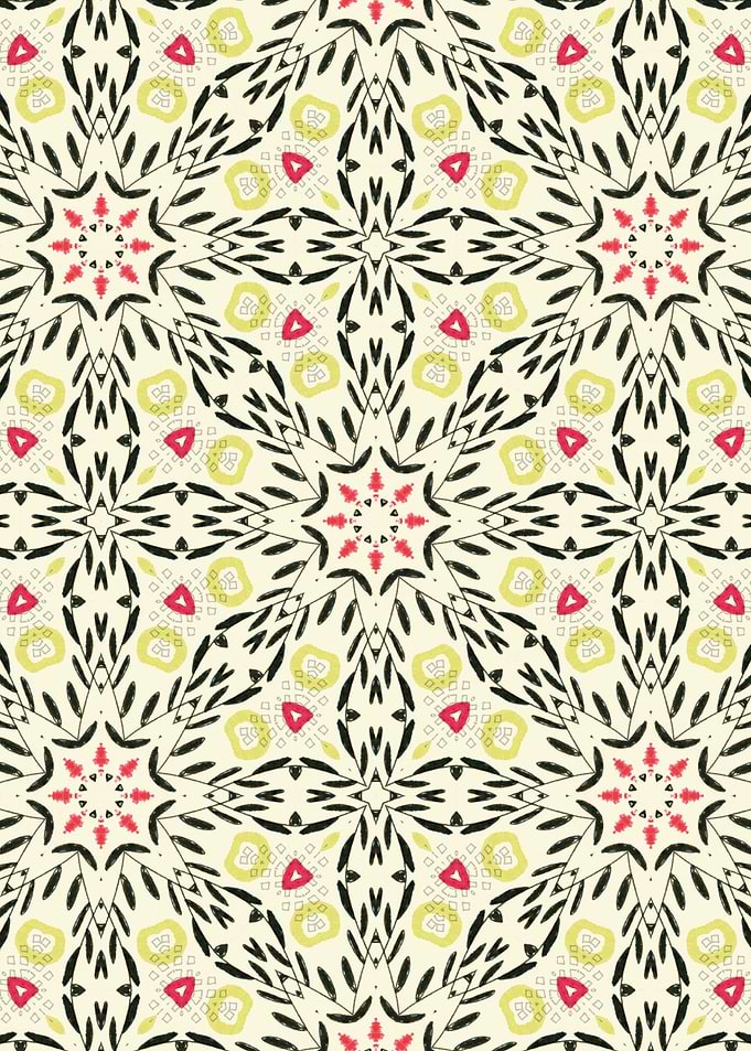 Willow Sketch Boho Pattern