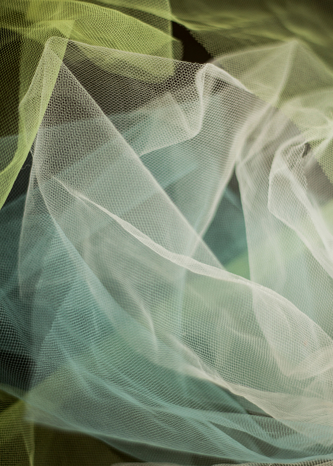 Abstract white veil