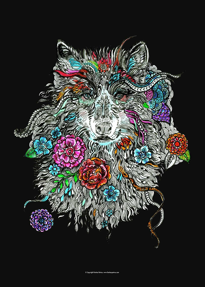 Floral Wolf