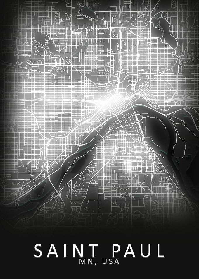 Saint Paul MN USA City Map
