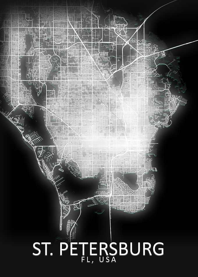 St Petersburg USA City Map