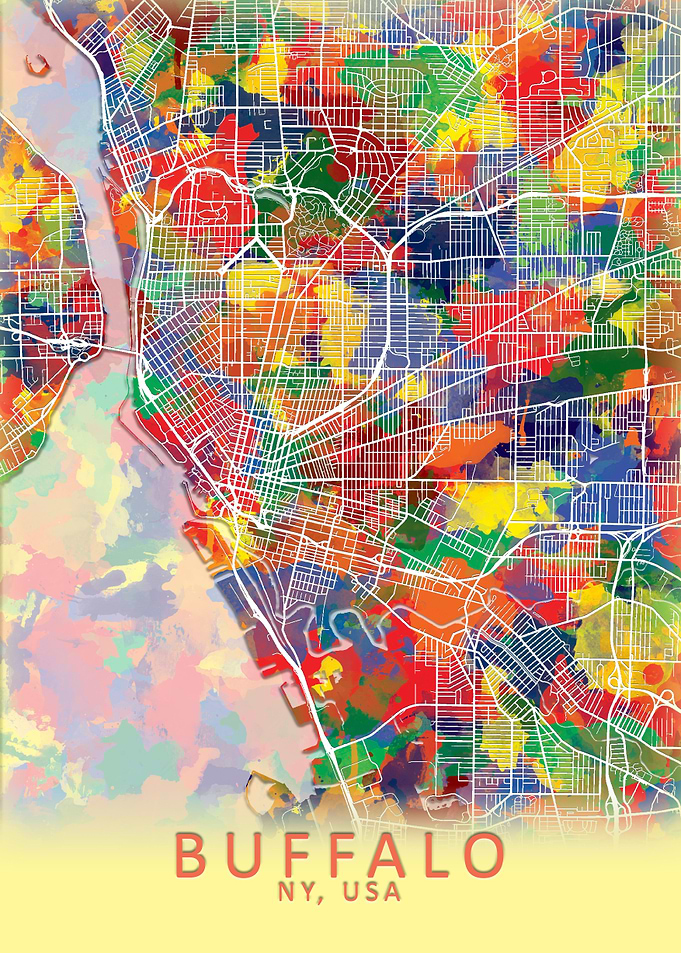 Buffalo NY USA City Map