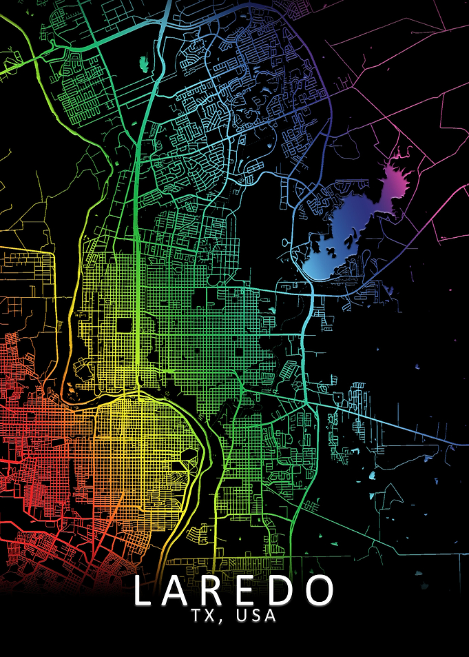 Laredo TX USA City Map