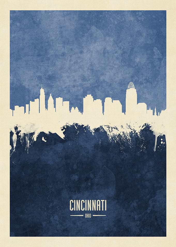 Cincinnati Ohio Skyline