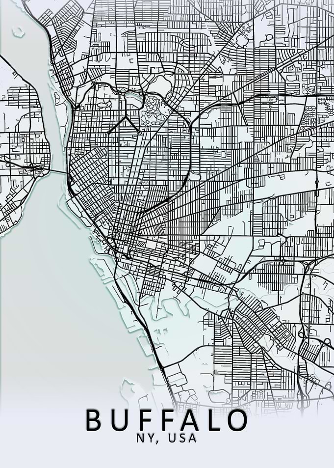 Buffalo NY USA City Map