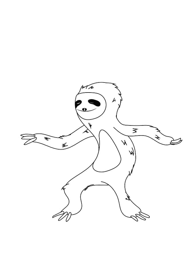 sloth dance pose