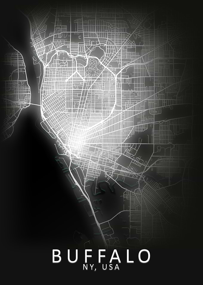 Buffalo NY USA City Map