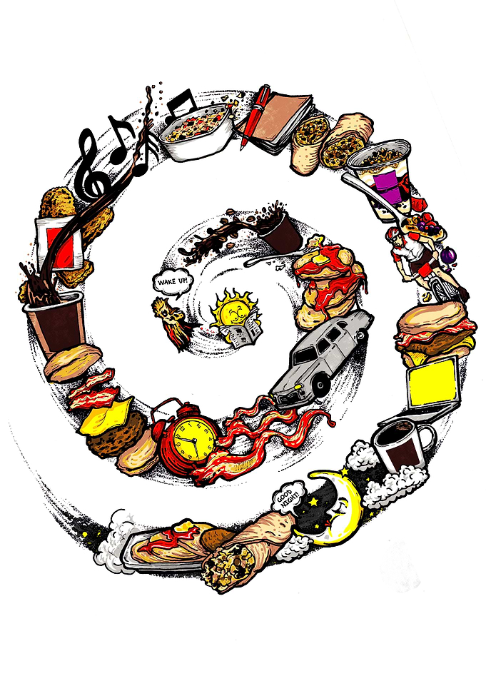 Fast Food Day and Night
