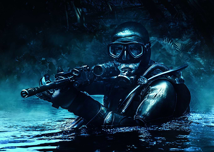 Combat diver
