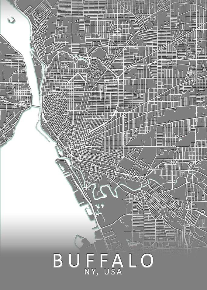 Buffalo NY USA City Map