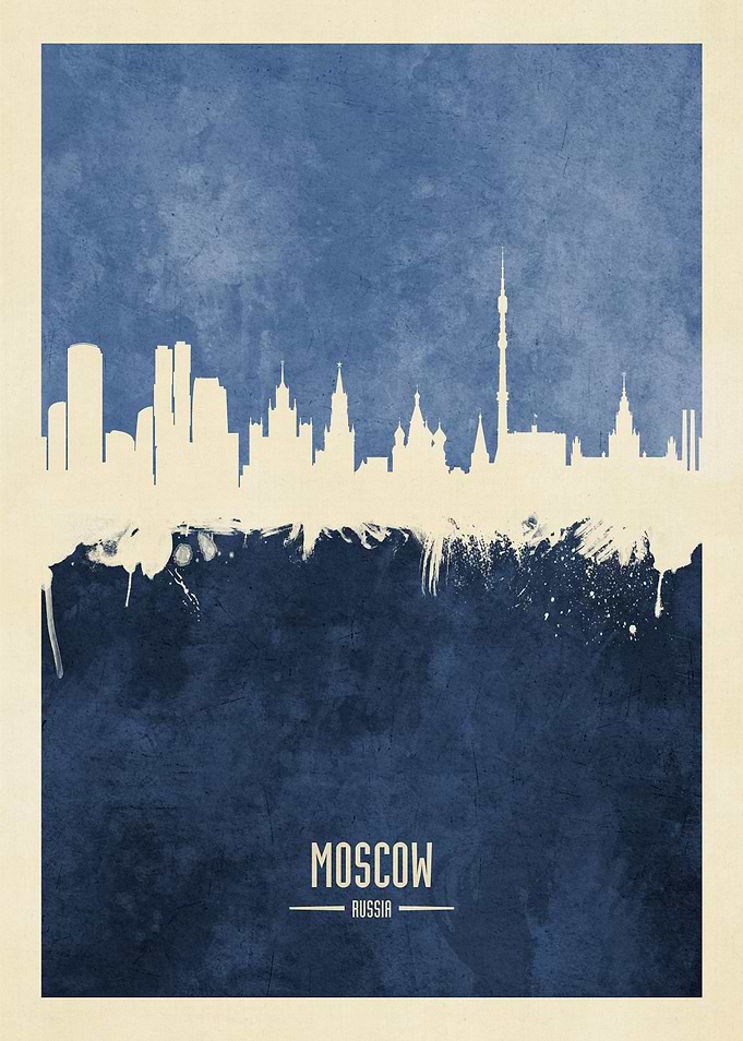 Moscow Russia Skyline