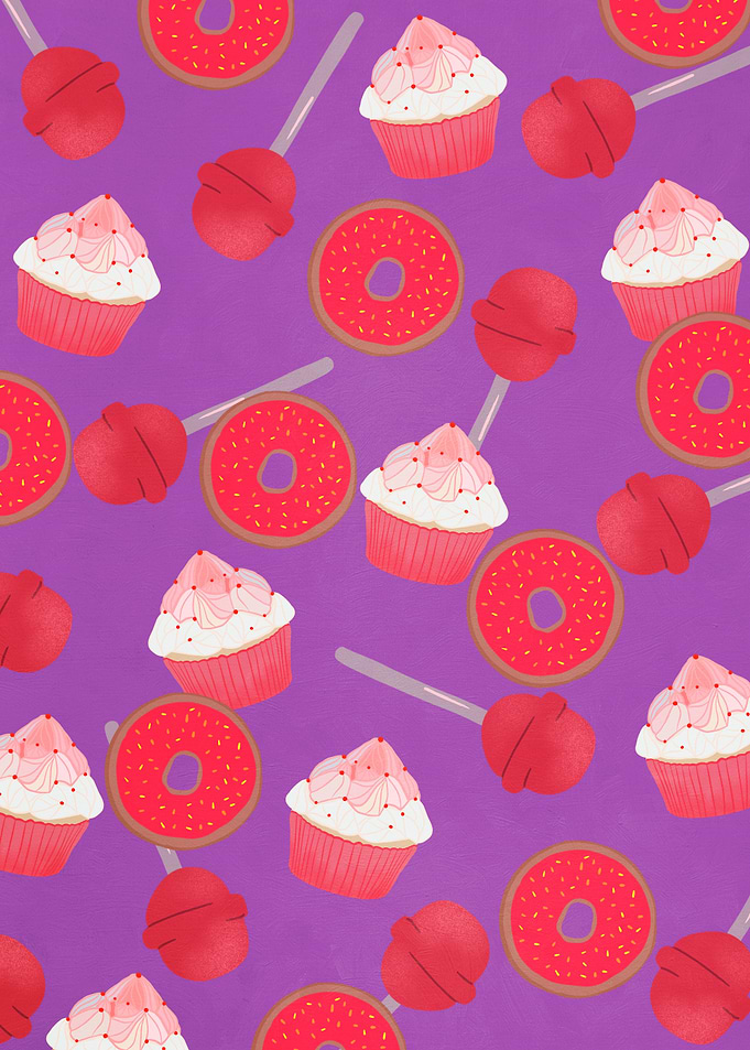 Fast food decor pattern II