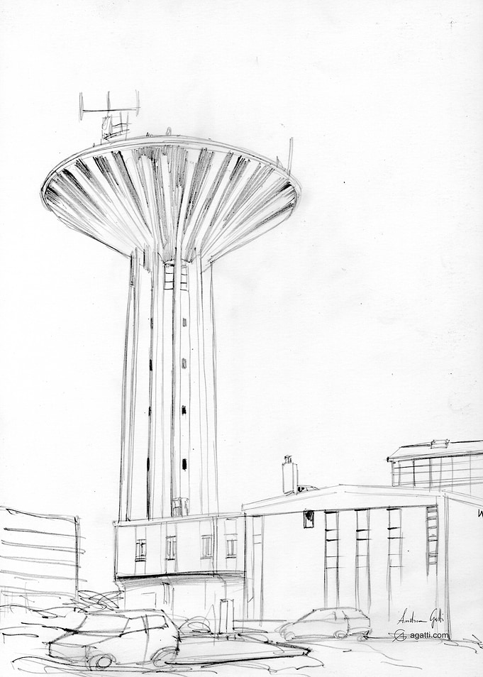 Torre Piezometrica pencil