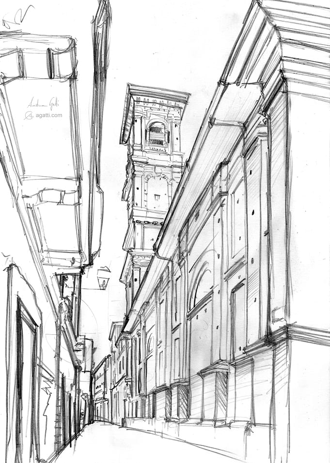 Via Botero pencil