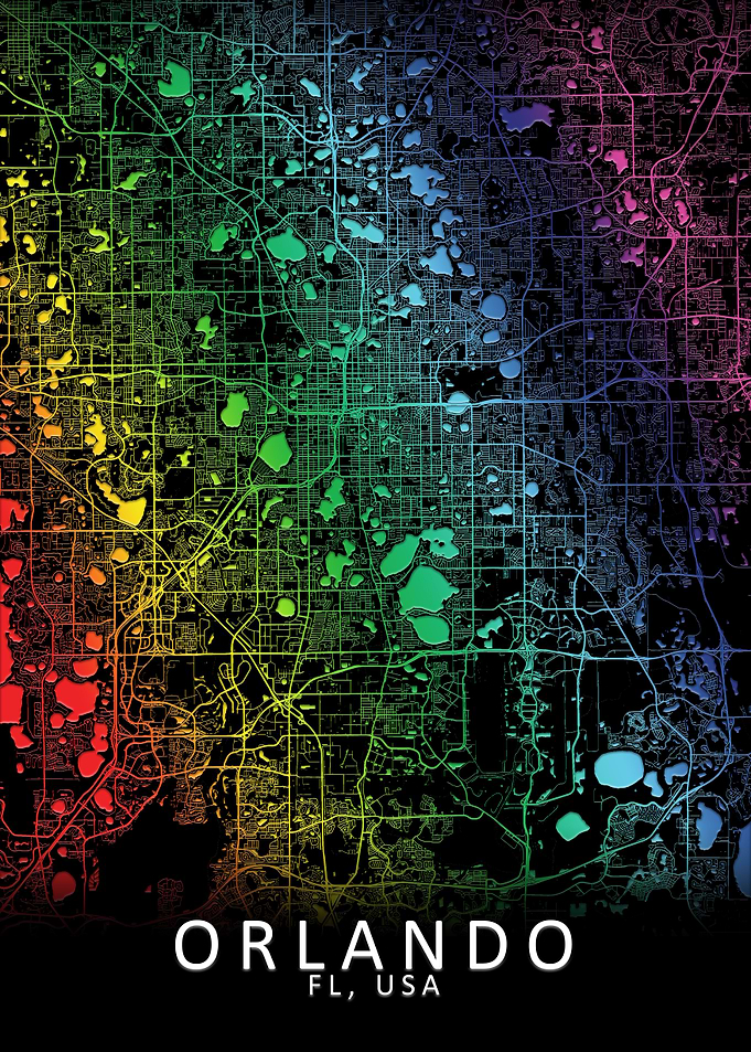 Orlando FL USA City Map