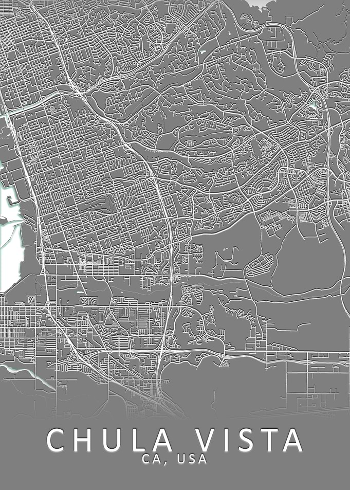 Chula Vista USA City Map