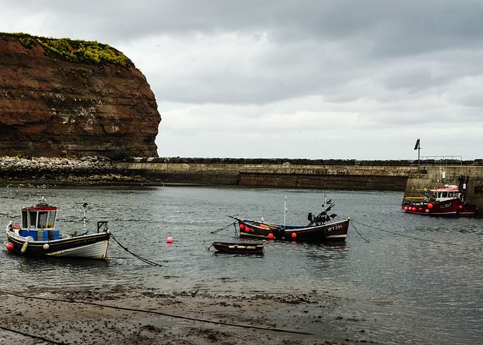 Moored Boats in Staithes