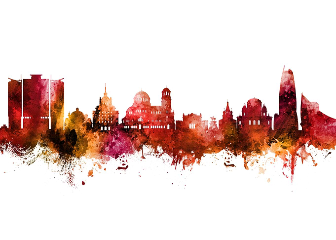Sofia Bulgaria Skyline