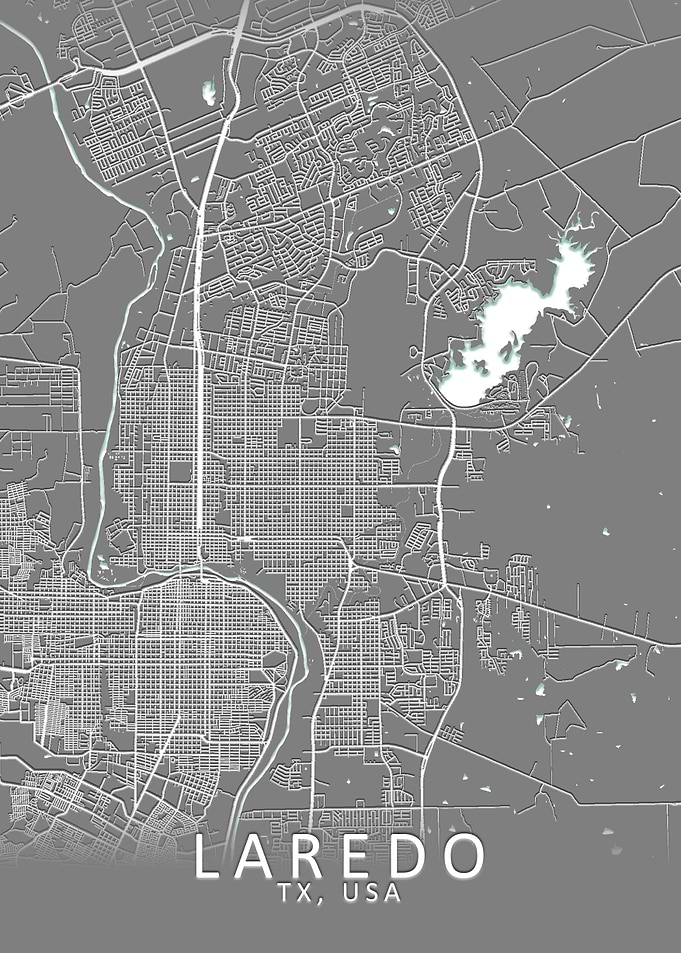 Laredo TX USA City Map