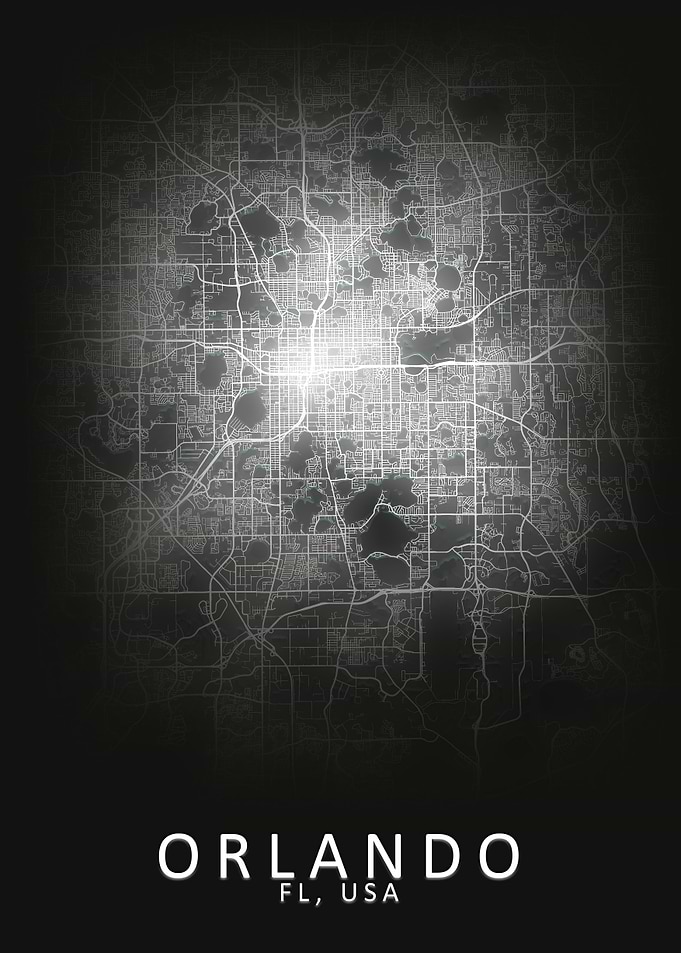 Orlando FL USA City Map