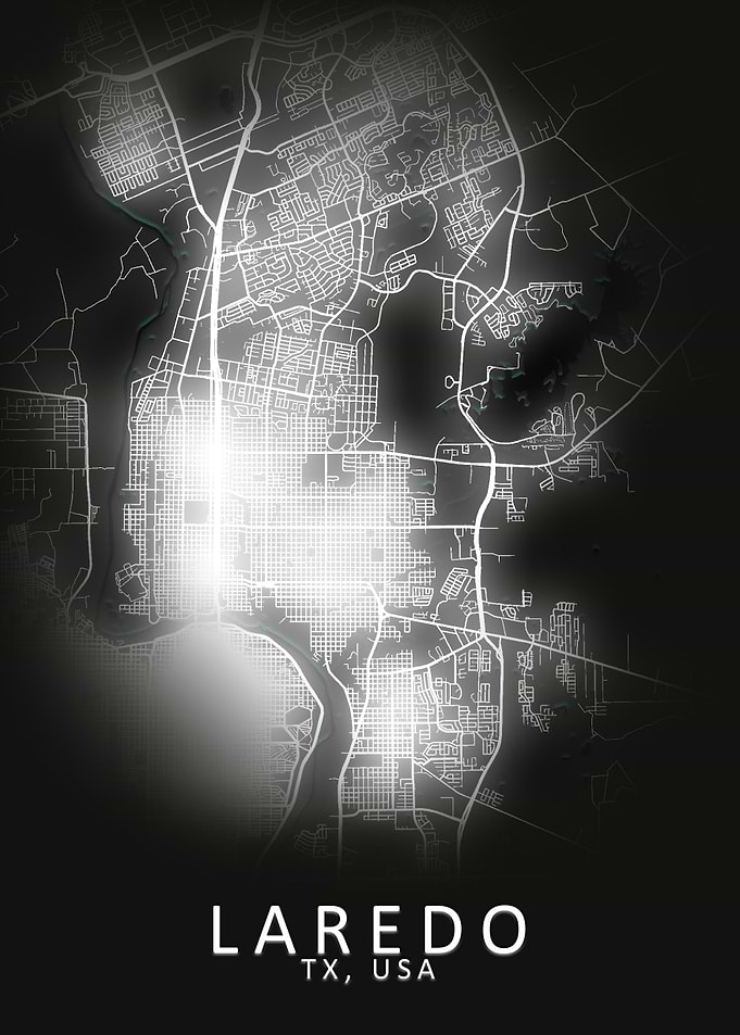 Laredo TX USA City Map