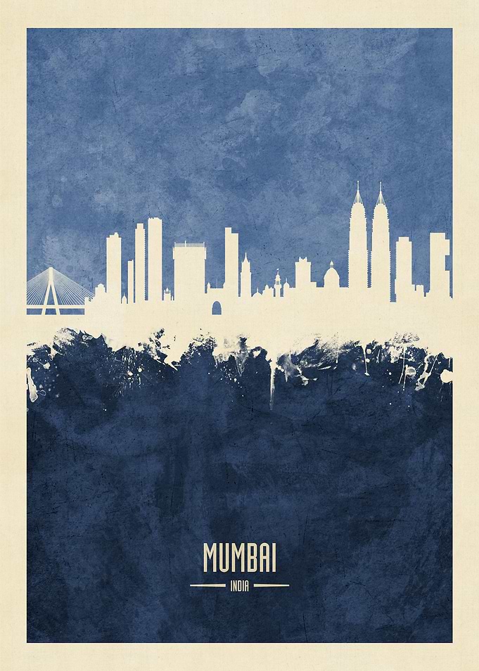 Mumbai India Skyline
