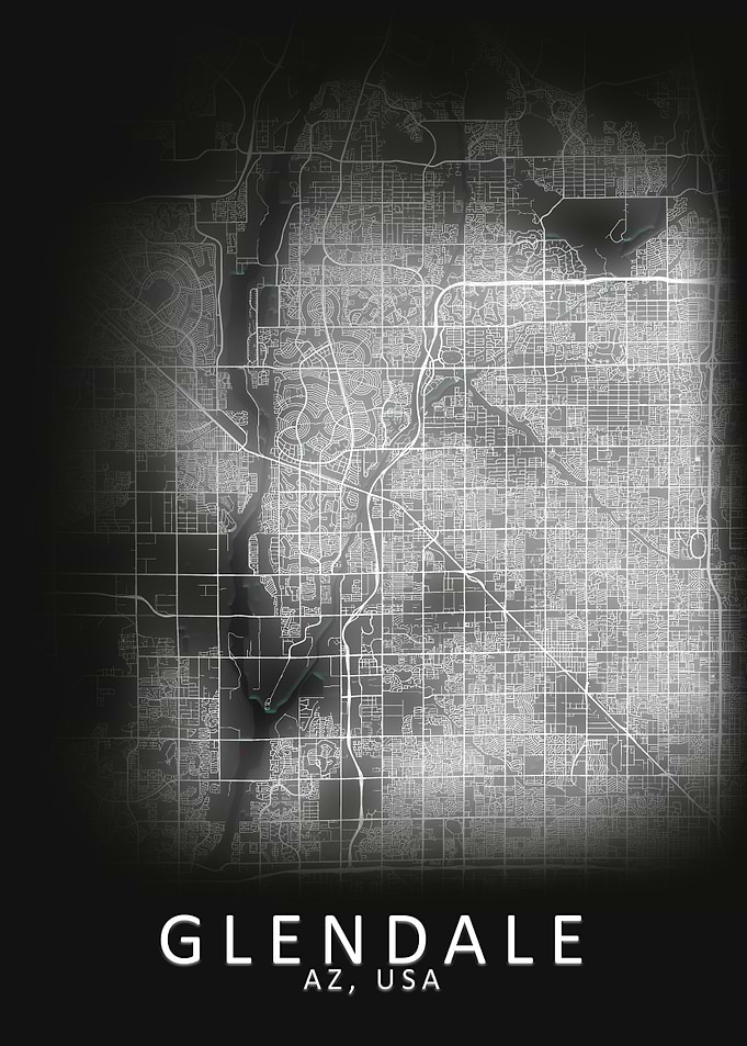 Glendale AZ USA City Map
