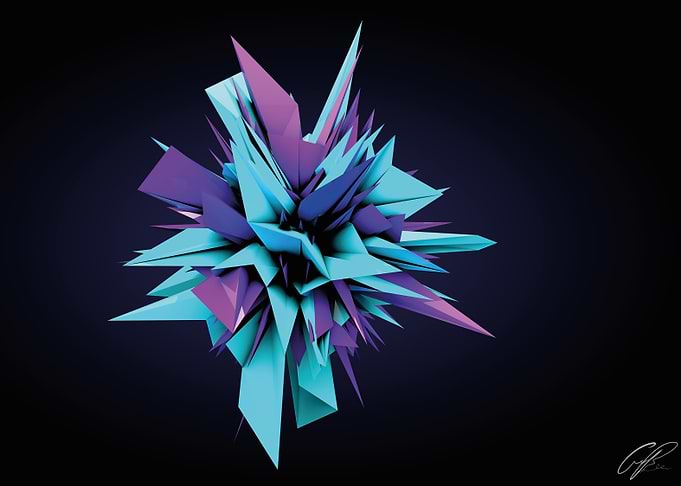 Teal and Purple