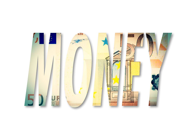 Money Euro 50 cutout word