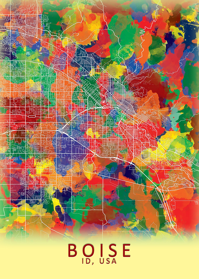 Boise ID USA City Map
