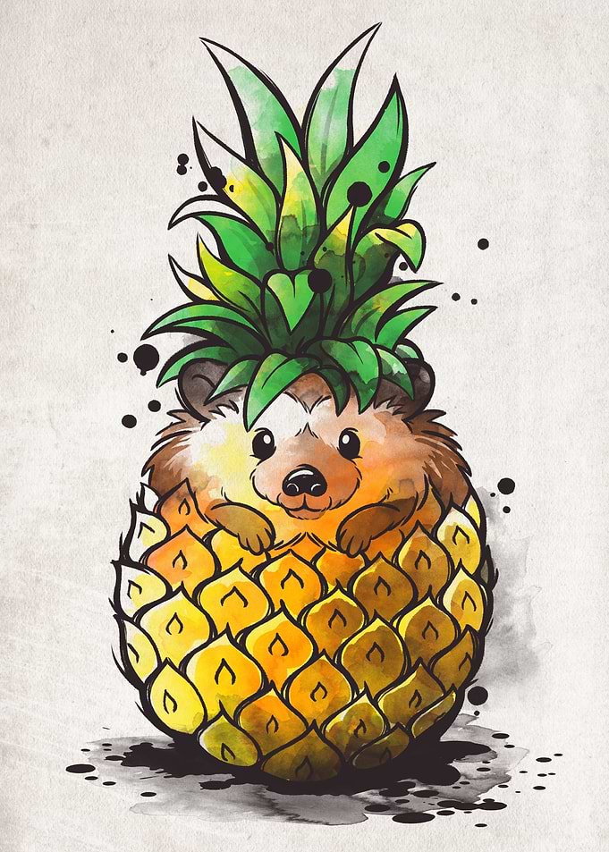 Pineapple hedgehog