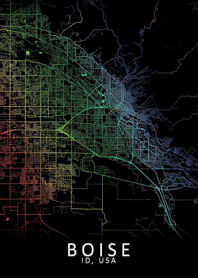 Boise ID USA City Map