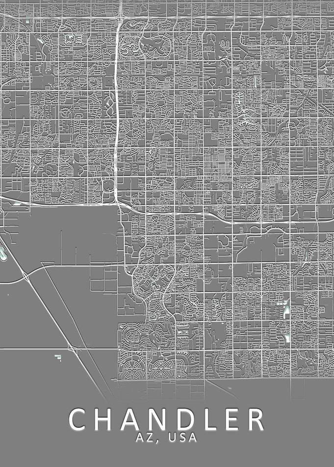 Chandler AZ USA City Map