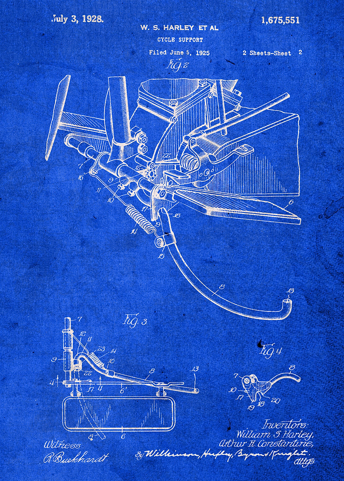 Harley Motorcycle Patent 2