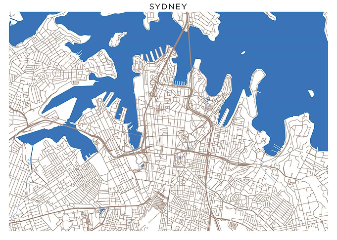 Sydney map