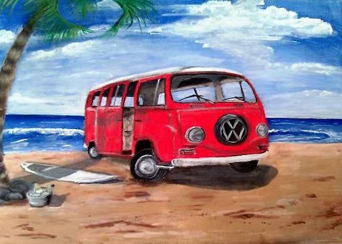 Beach bus beer