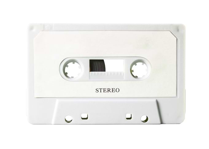 Cassette empty stereo whit
